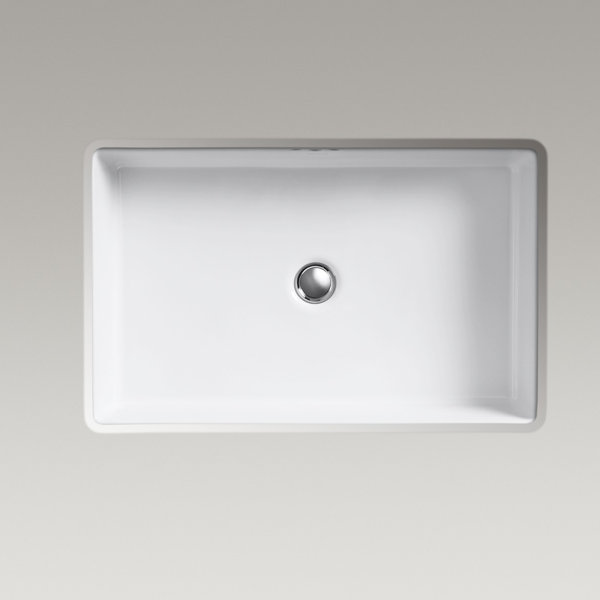 Kohler Kathryn® Vitreous China Rectangular Undermount Bathroom Sink and